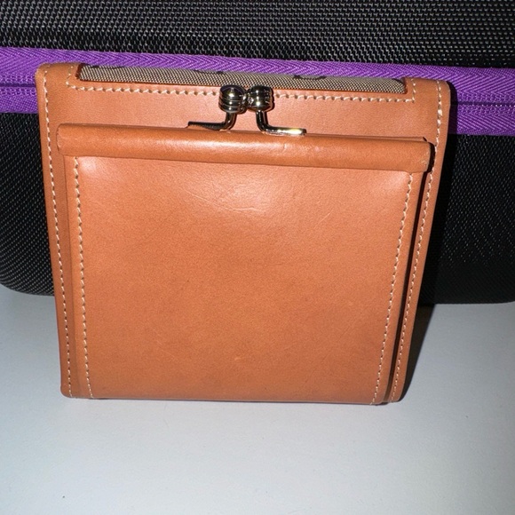 Dooney & Bourke Brown/Tan Signature Wallet Great Condition Credit Cards, Coin - Picture 2 of 6